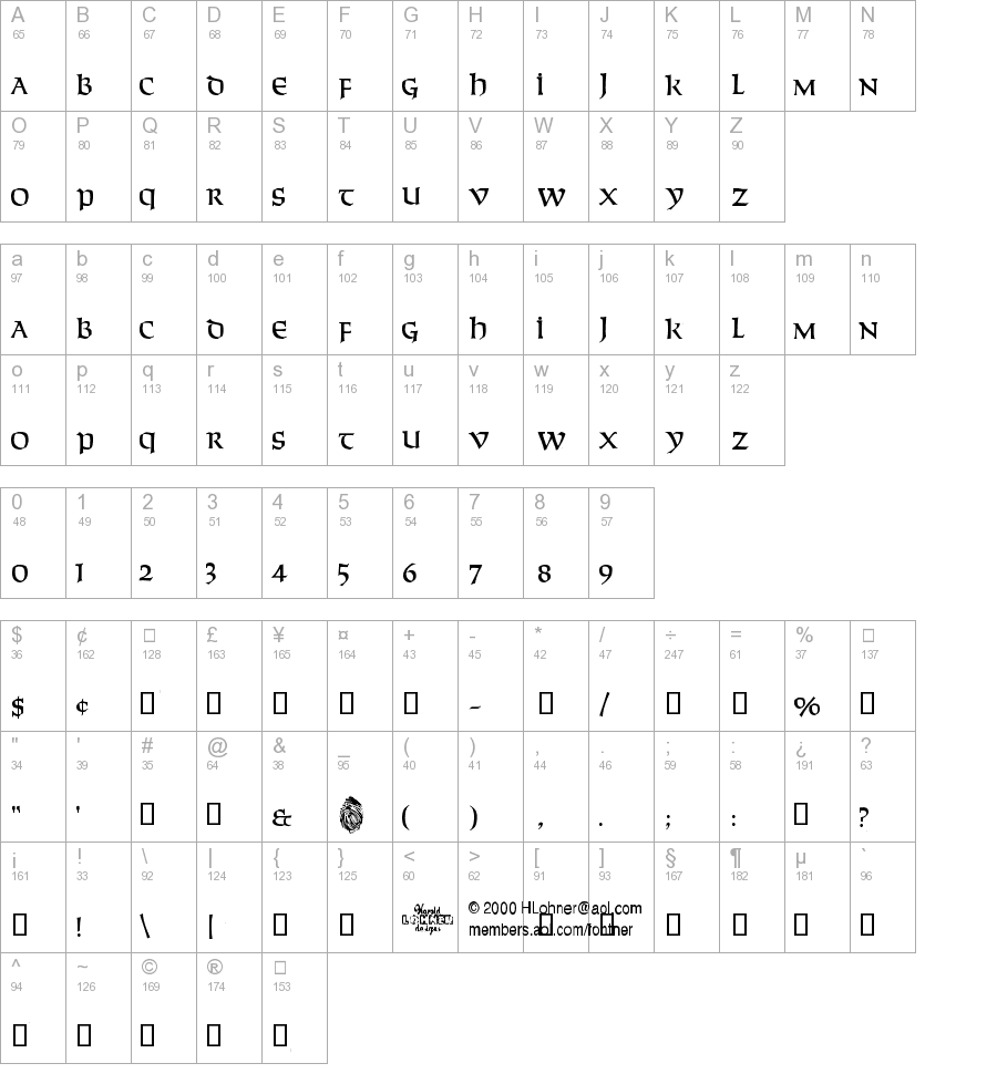 Solemnity Regular truetype font