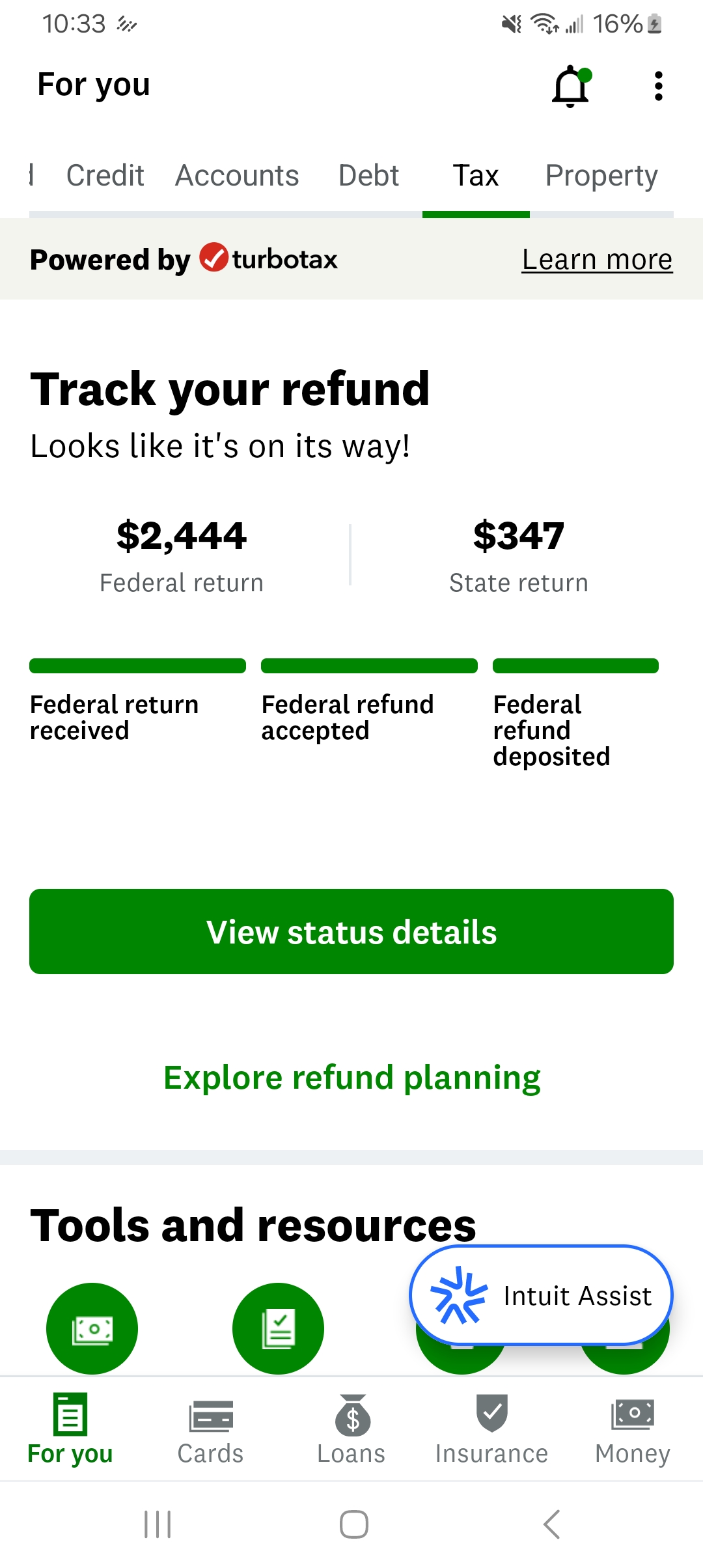 Received refund from "TPG PRODUCTS SBTPG LLC” today but amount is short