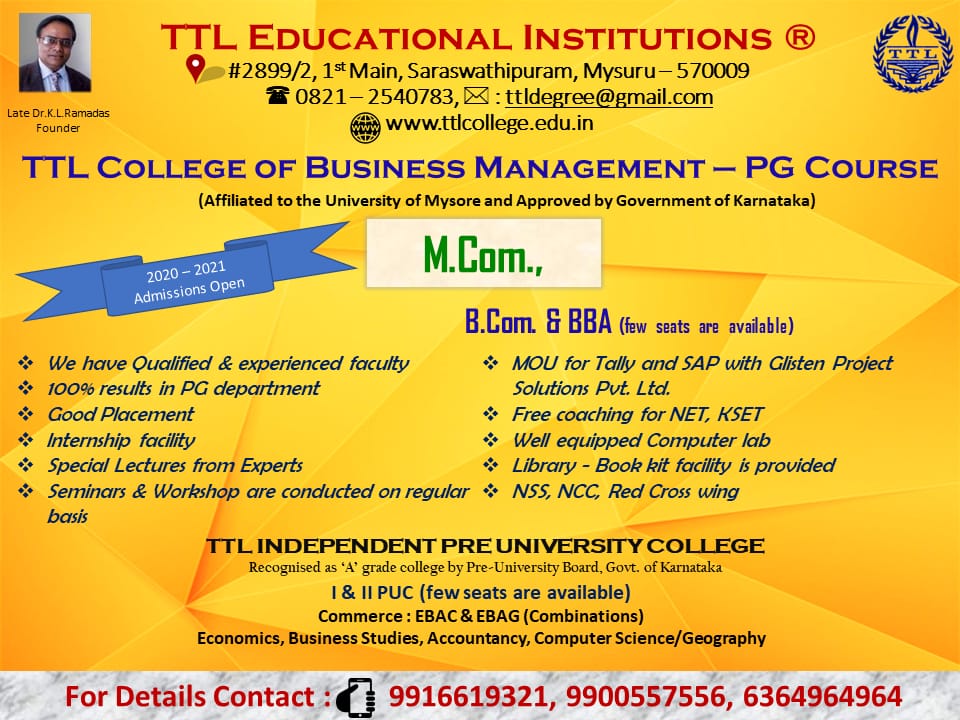 Admission TTL College of Business Management