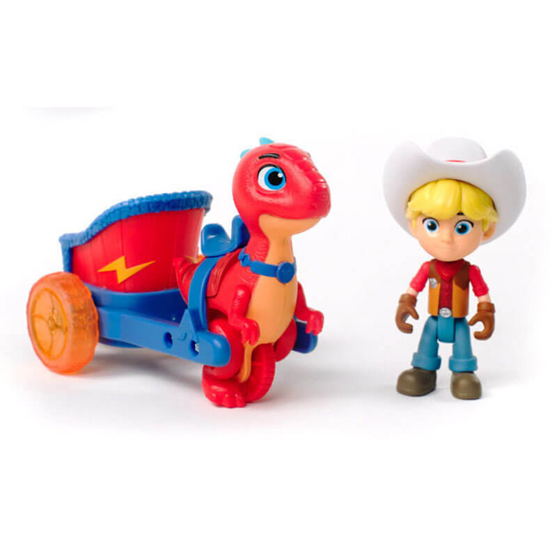 Dino Ranch Biscuit & Angus, Jon & Blitz, Min & Clover, and Miguel