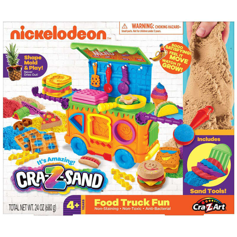 Nickelodeon CraZSand Food Truck Fun and TriColor Bucket of Sand TTPM