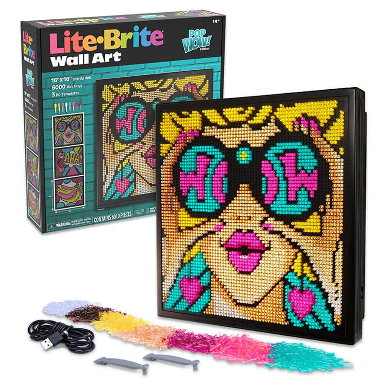 LiteBrite Wall Art Pop Wow! Edition TTPM
