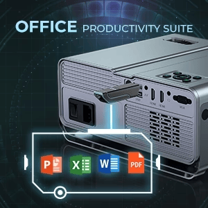 Yaber Pro U10 1080P Home Cinema Projector – WiFi & Bluetooth| 350