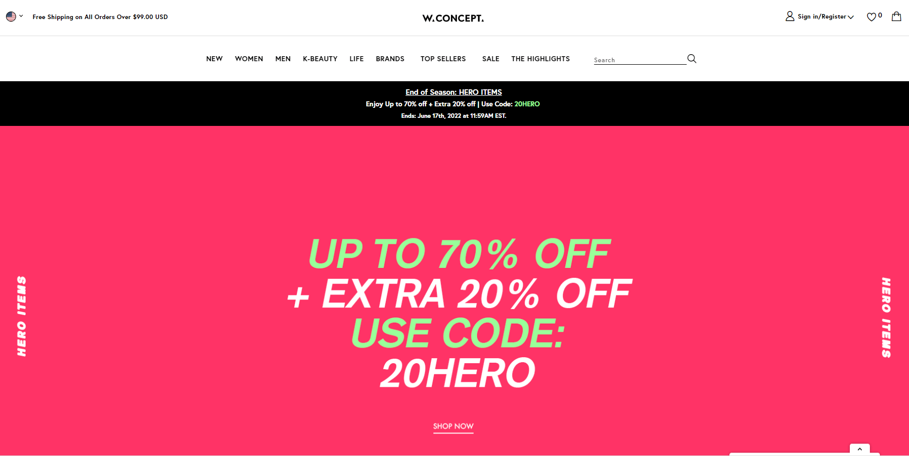 最新W Concept折扣码2024优惠券wconcept美国官网精选商品低至3折+额外8折促销全球好物榜