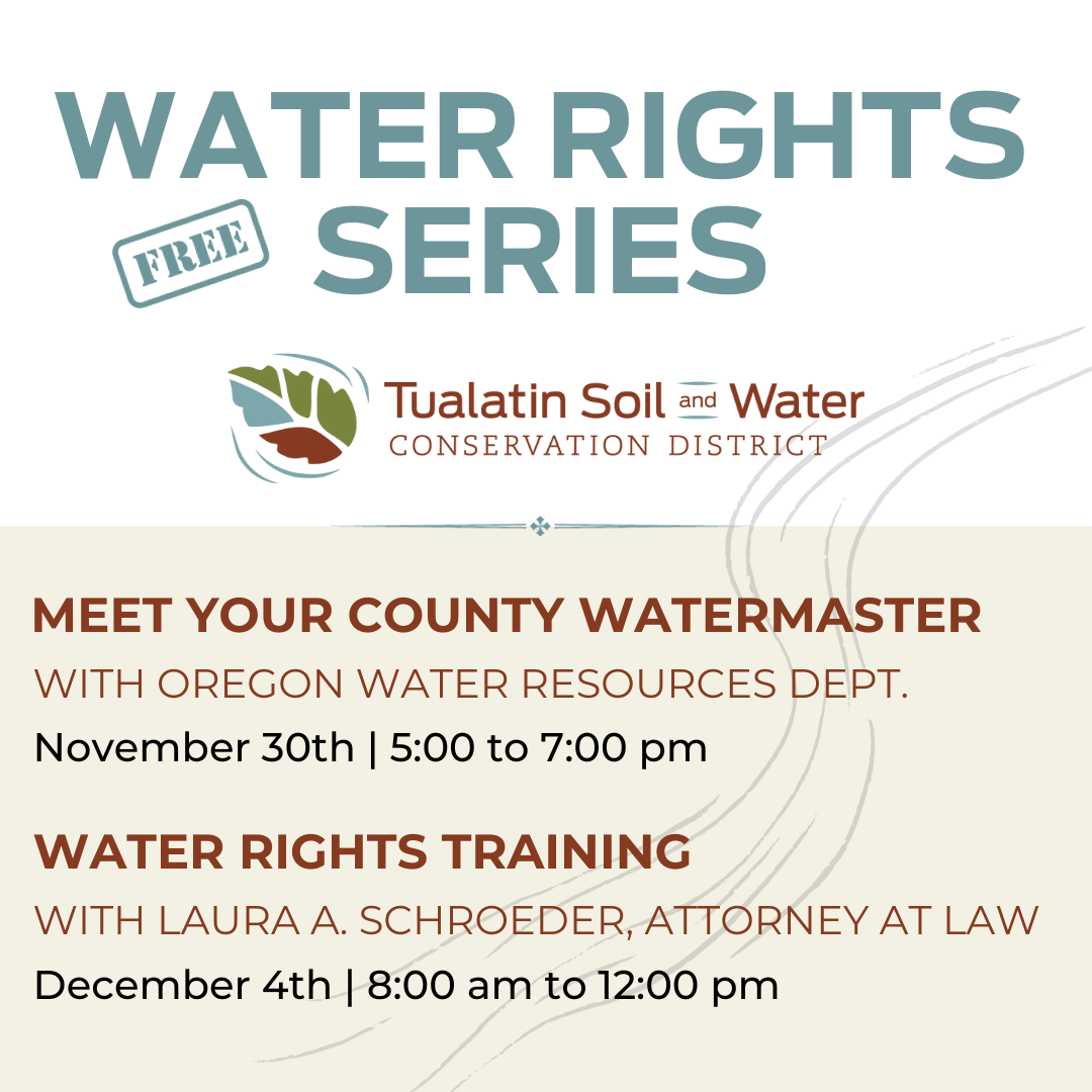Water Rights Training Tualatin Soil and Water Conservation District