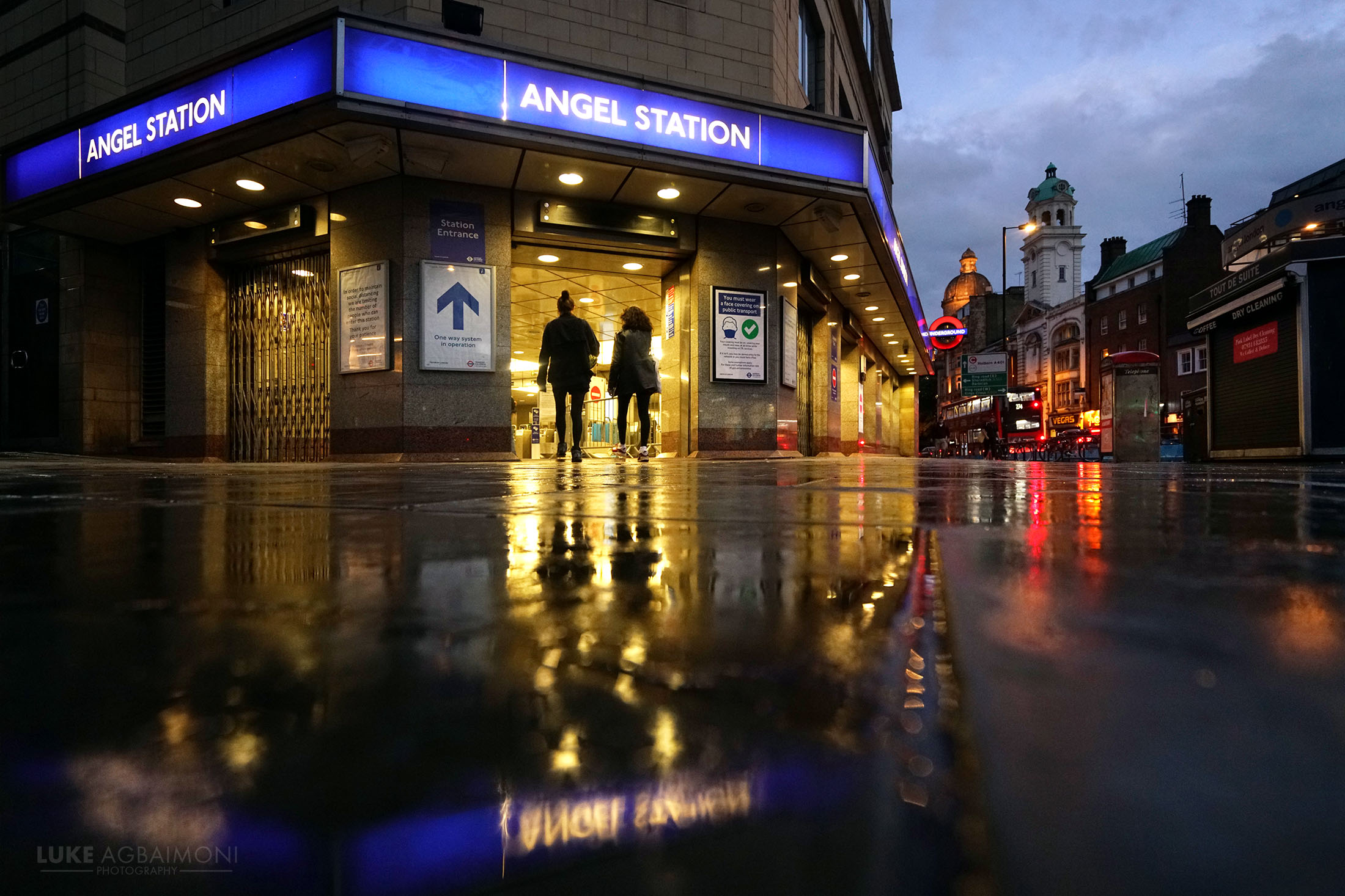 Angel Station London Photography Tube Mapper