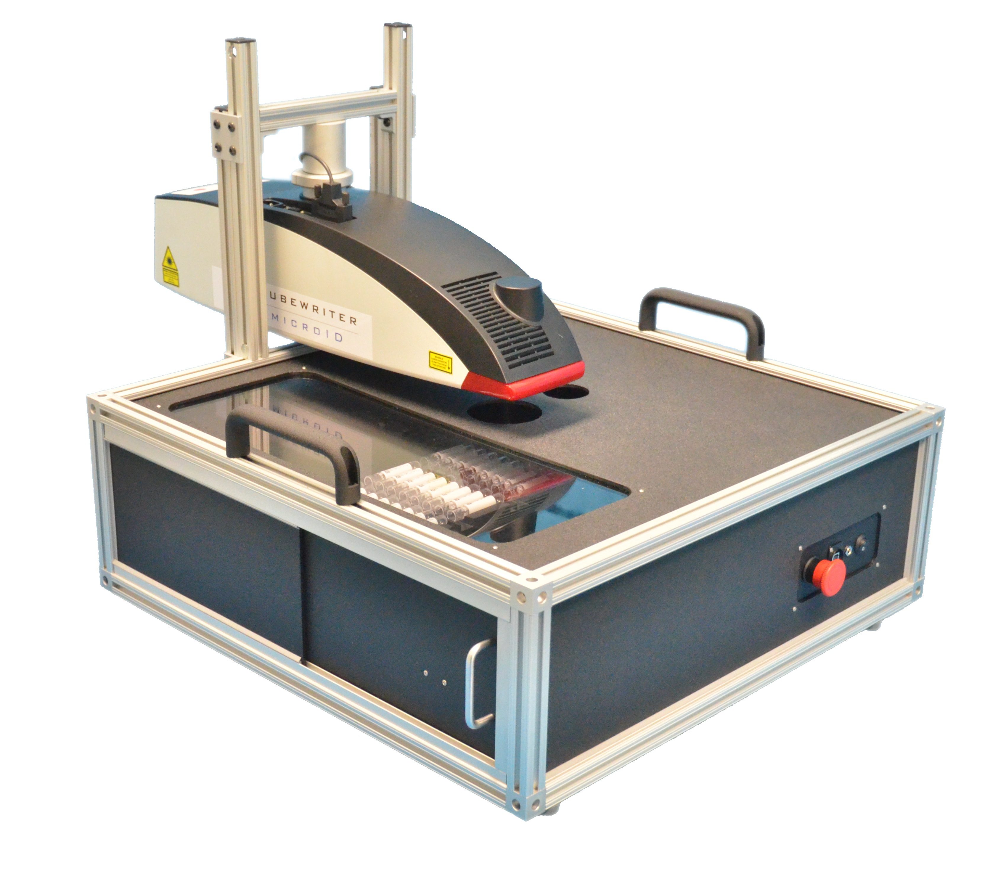 Chemical resistant tube labeling Tubewriter MicroIDTubeWriter360