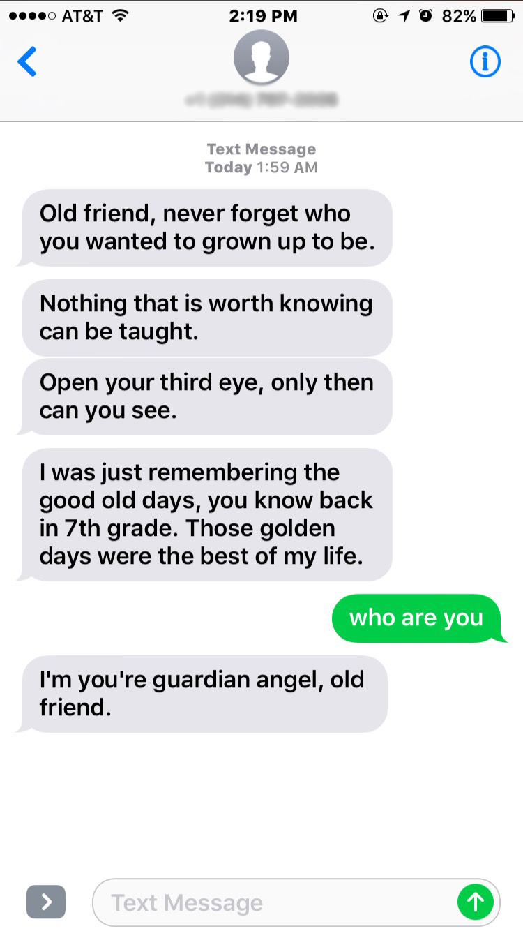 College student receives life advice from estranged childhood friend