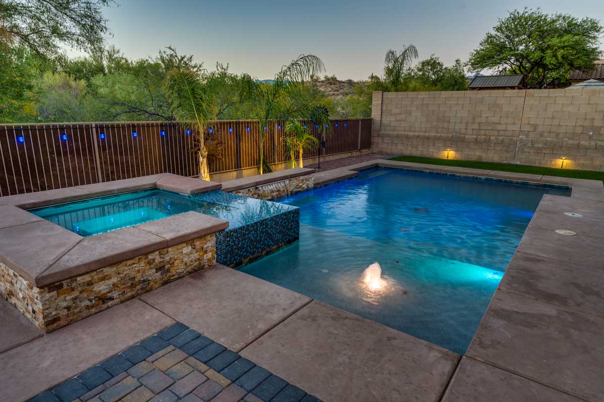 Tucson Pool Design Gallery Inspiring Backyard Oasis Creations