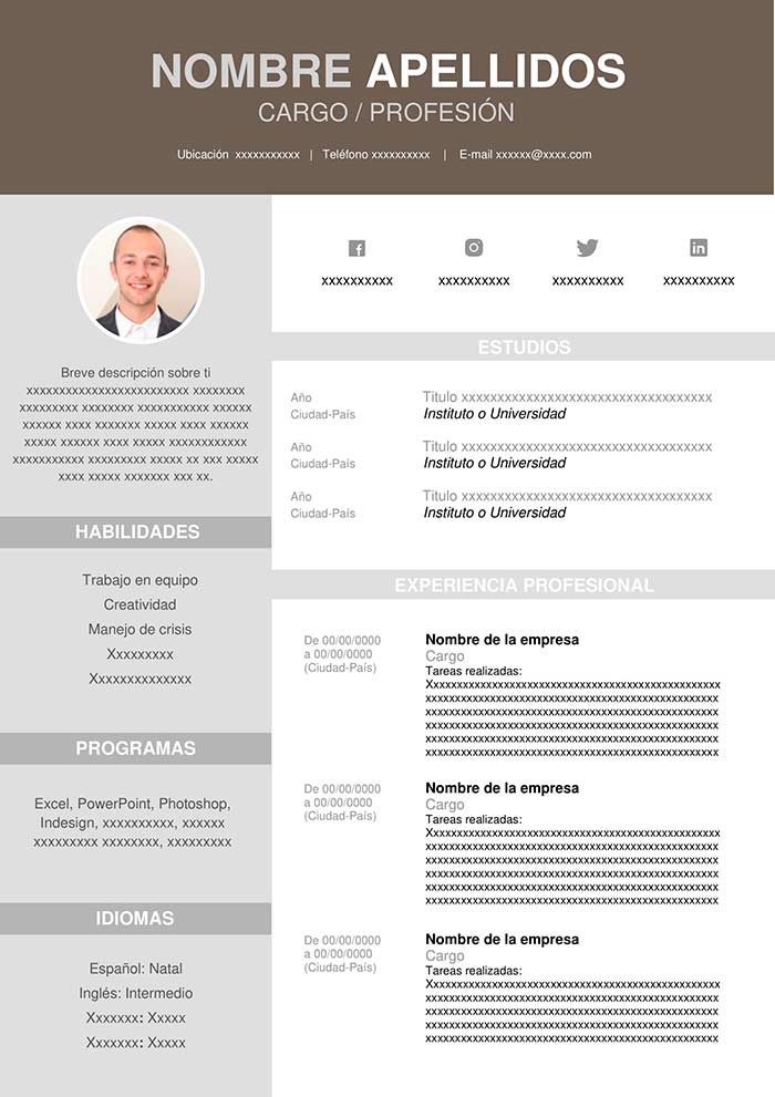 ᐉ Ejemplo de Currículum reponedor Plantilla + Guía