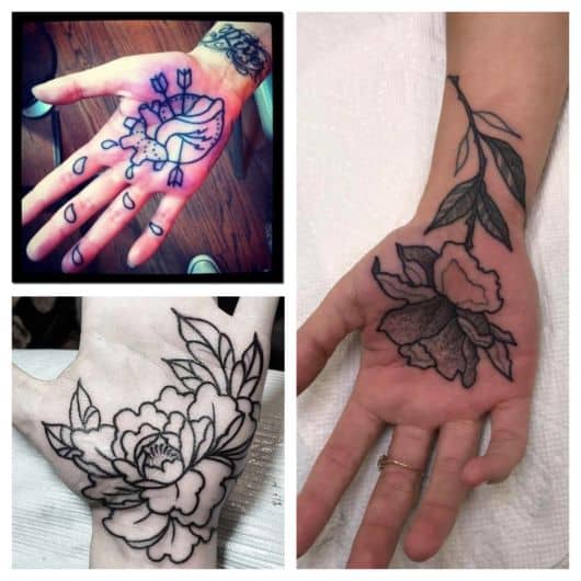 Tatuagem Na Palma Da Mão Inspirações Tatuagem na palma da mão Dói? + 50 ideias, fotos e dicas incríveis!