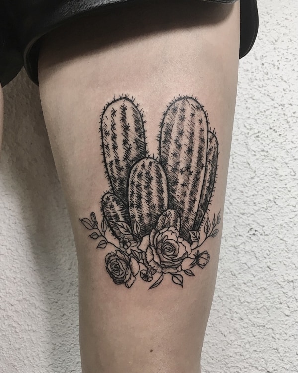 Tatuagem de CACTO +35 ideias e desenhos adoráveis!【2020】 Tatuagem de CACTO +35 ideias e desenhos adoráveis!【2020】
