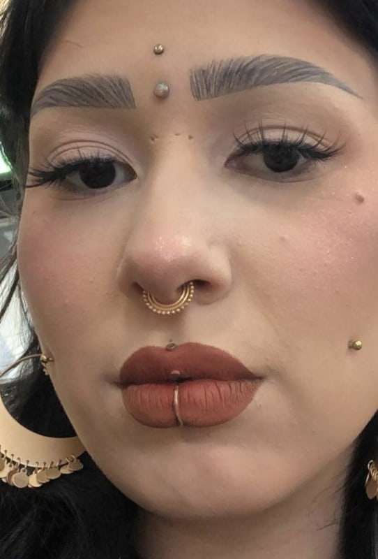 Piercing Vertical Labret 40 Ideias Lindíssimas!