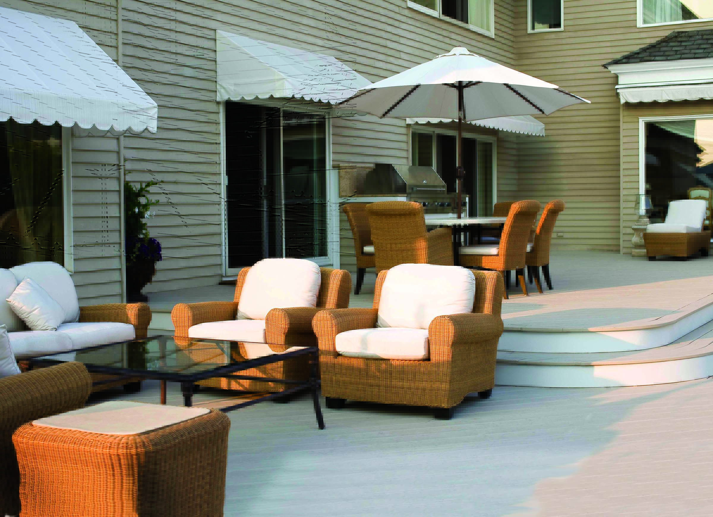 Deck Makeover with Tufdek Waterproof Vinyl Decking