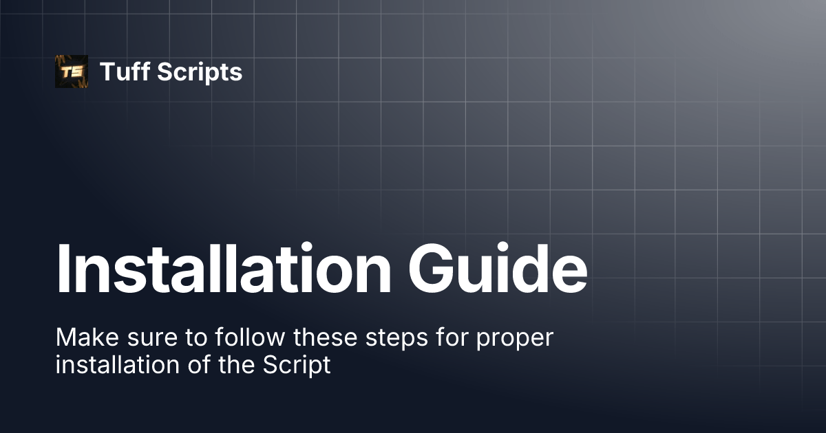 Installation Guide Vestige Scripts