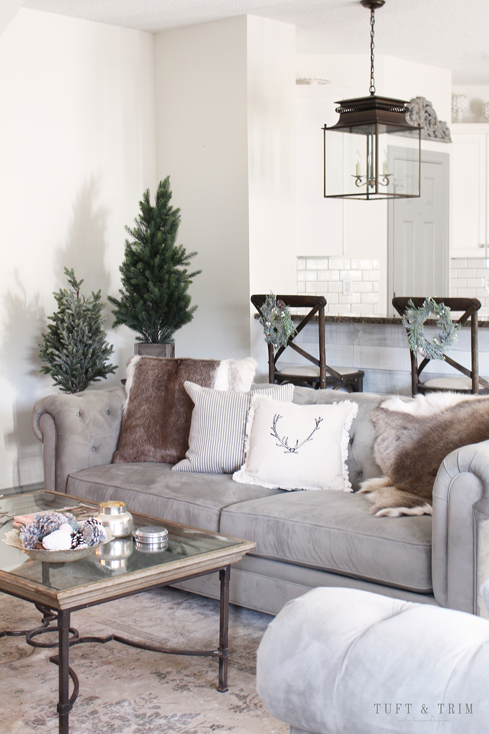 Elegant Christmas Home Tour Rustic & Neutral Decor Tuft