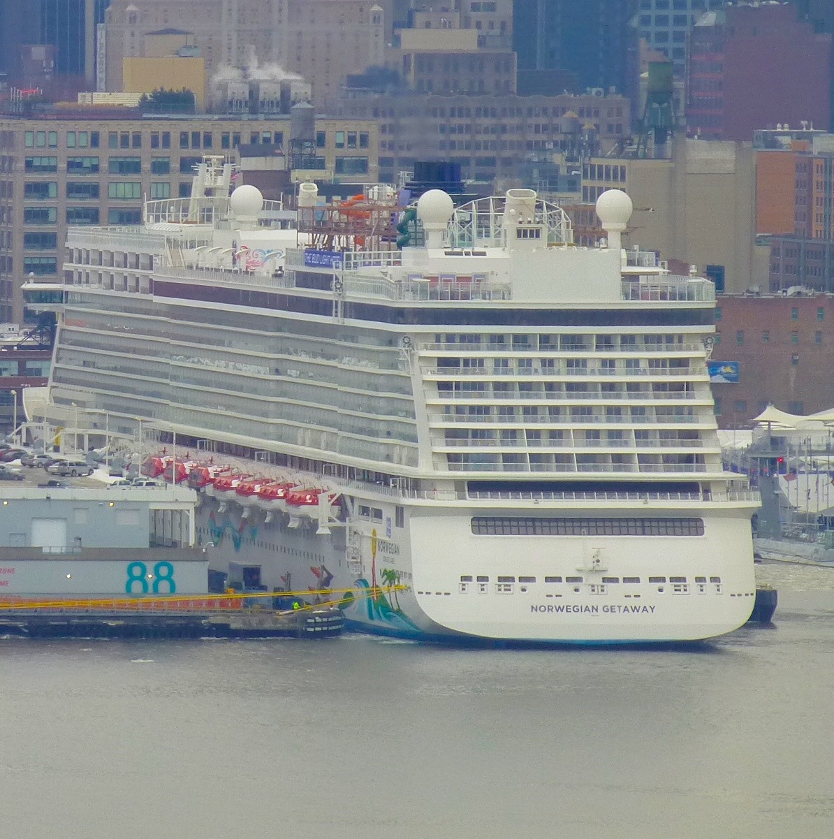 NCL new vessel in New York City tugster a waterblog