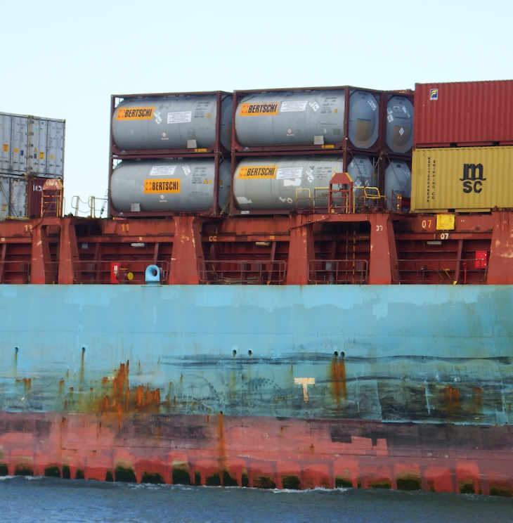 Tanks in Boxes on Ships tugster a waterblog