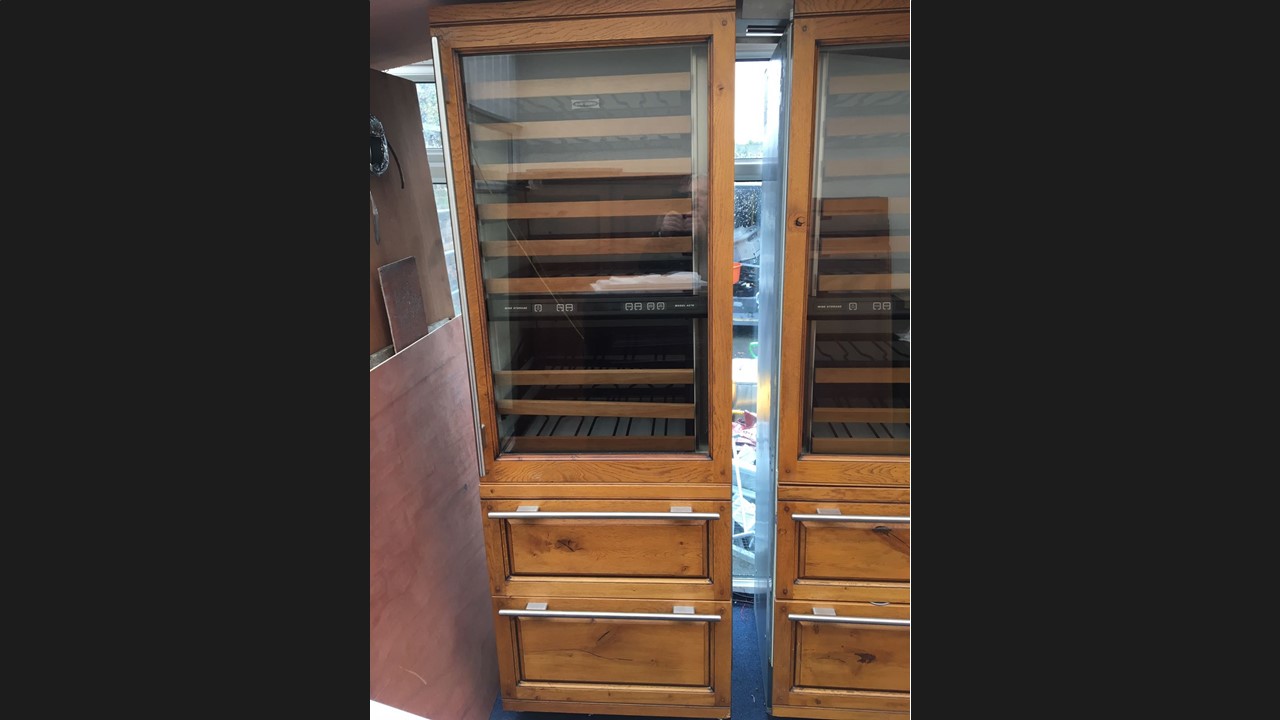 10yr Old Sub Zero Wine Cooler The Used Kitchen Company