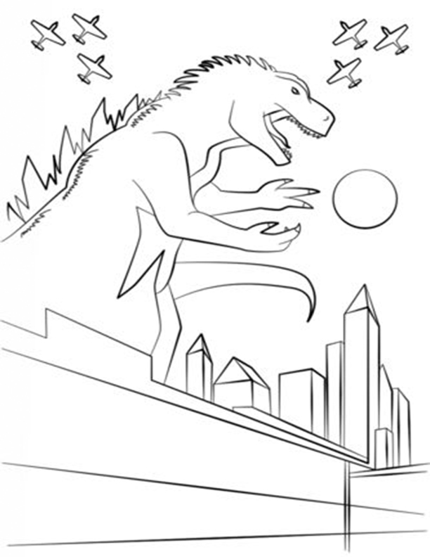 Zilla Coloring Pages Printable Coloring Pages