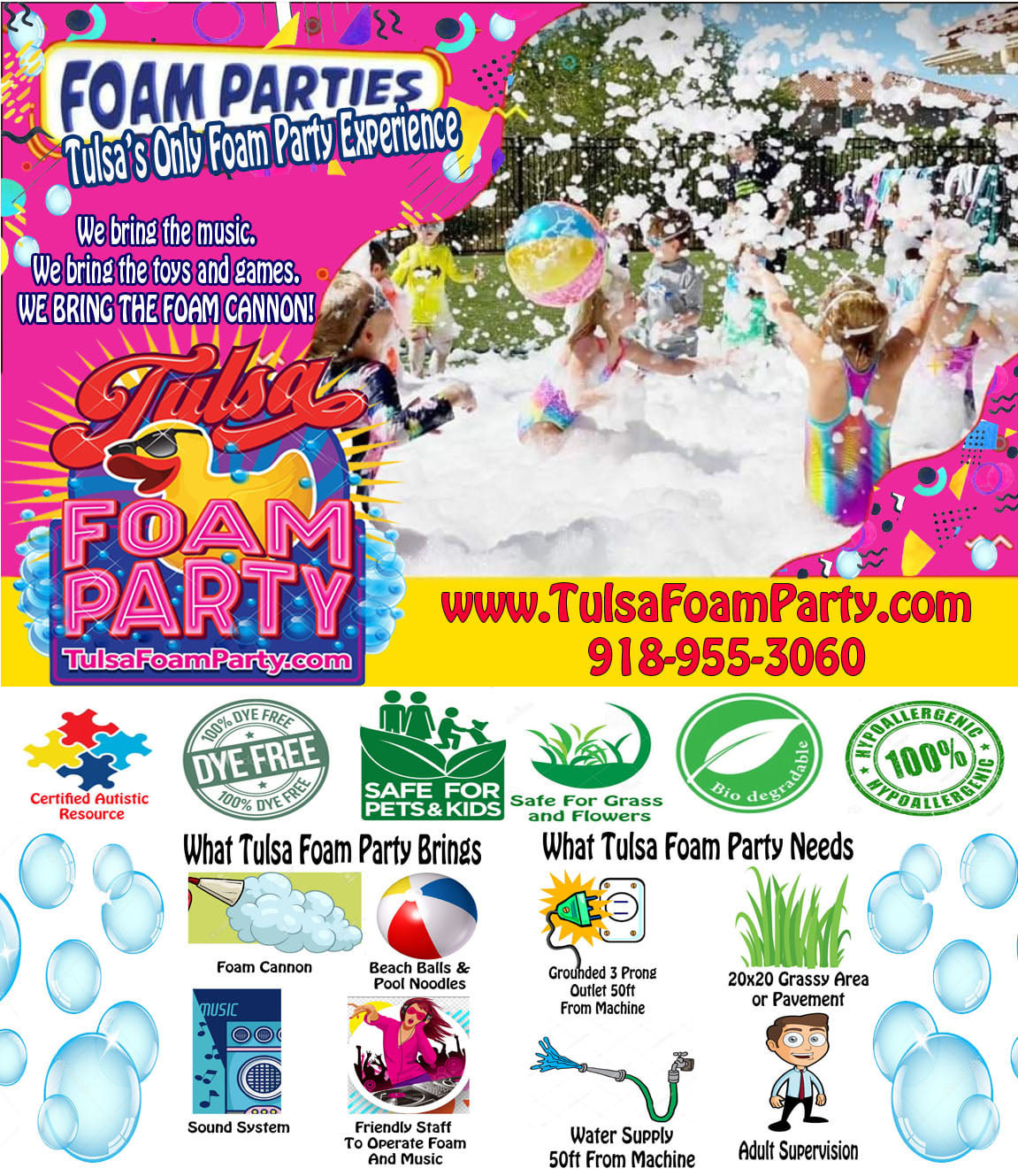 Foam Party Tulsa Balloons