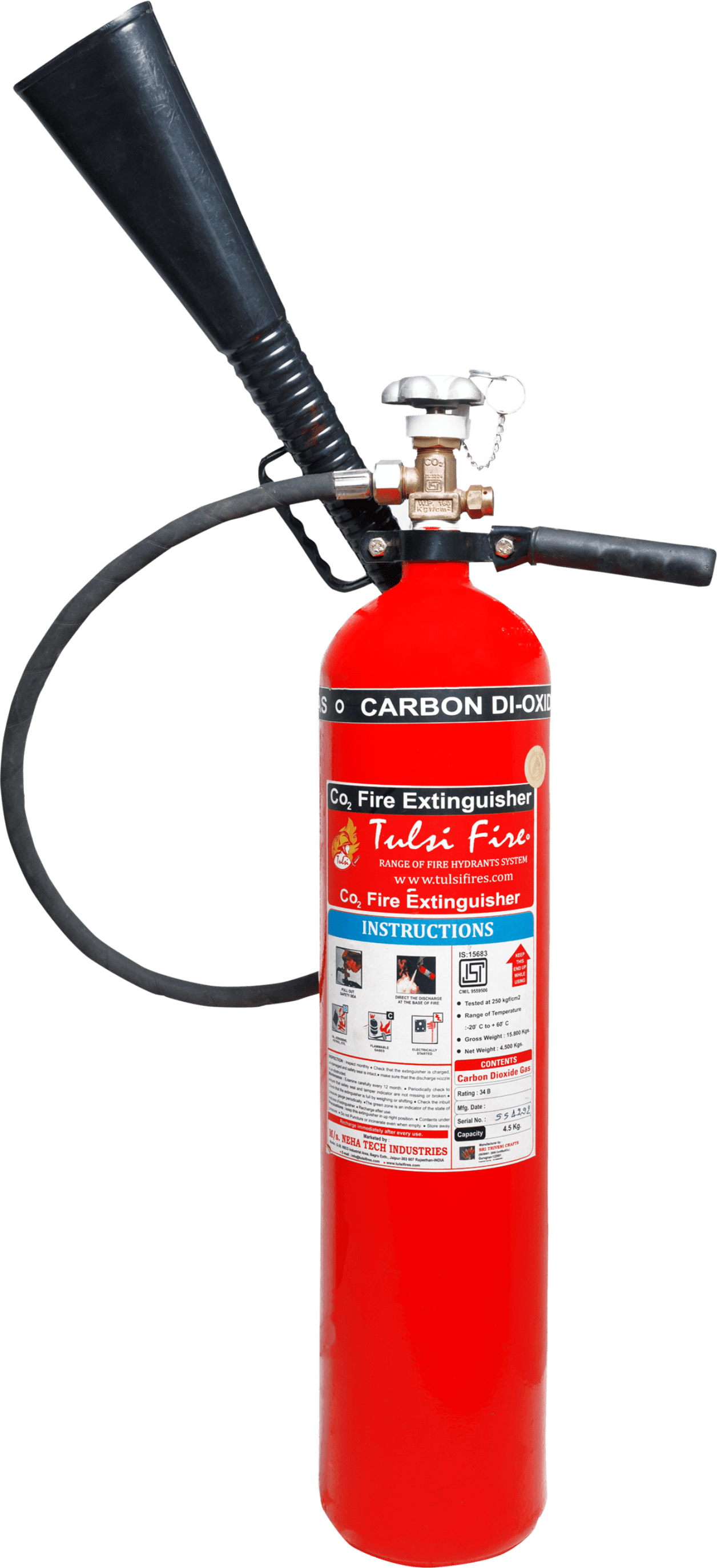 TULSI FIRE EXTINGUISHER (CO2 TYPE)NTICO2TFCO2 Tulsi Fires