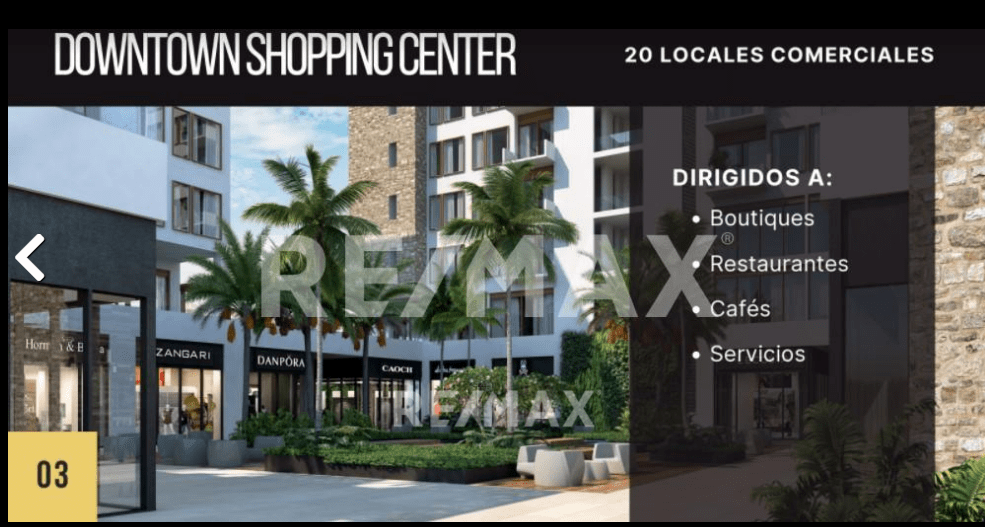 EN VENTA PLAZA COMERCIAL EN AV. DOWNTOWN EL CIELO PLAYA DEL CARMEN