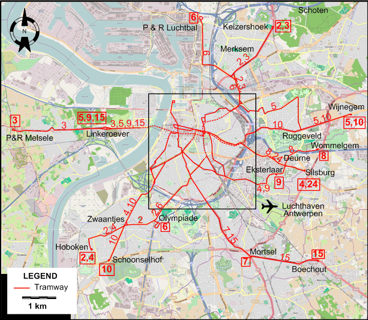 Melkmarkt Antwerpen Kaart Antwerp 2017