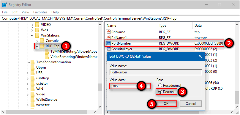 How To Change RDP (Remote Desktop) Port On Windows 10