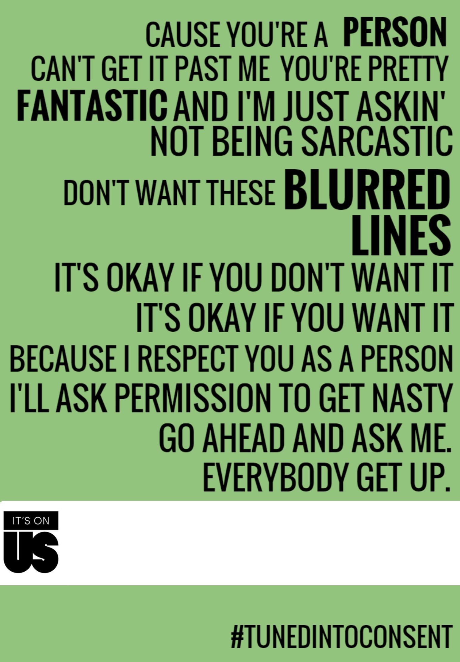 blurred lines tunedintoconsent