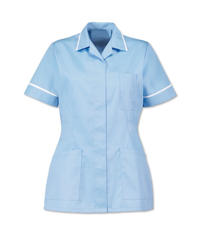 Women’s Healthcare Tunic (Pale Blue with White Trim) D313 buy now at