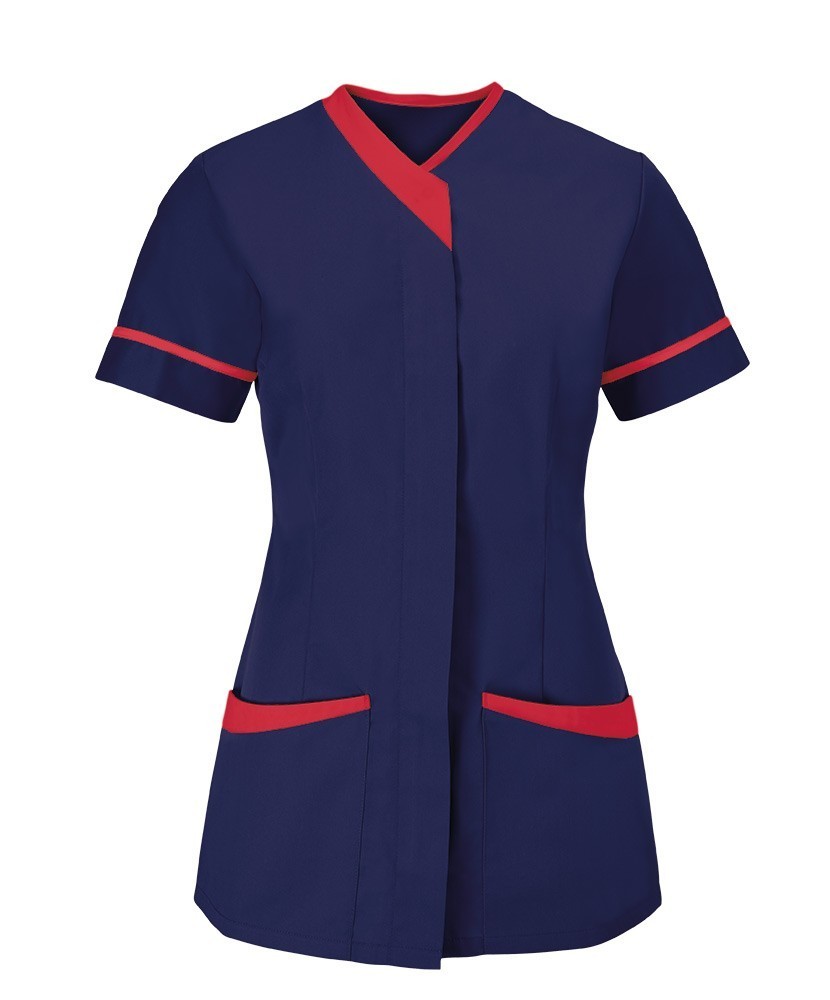 Women's Contrast Trim Tunic (Sailor Navy with Red Trim) NF54 buy now