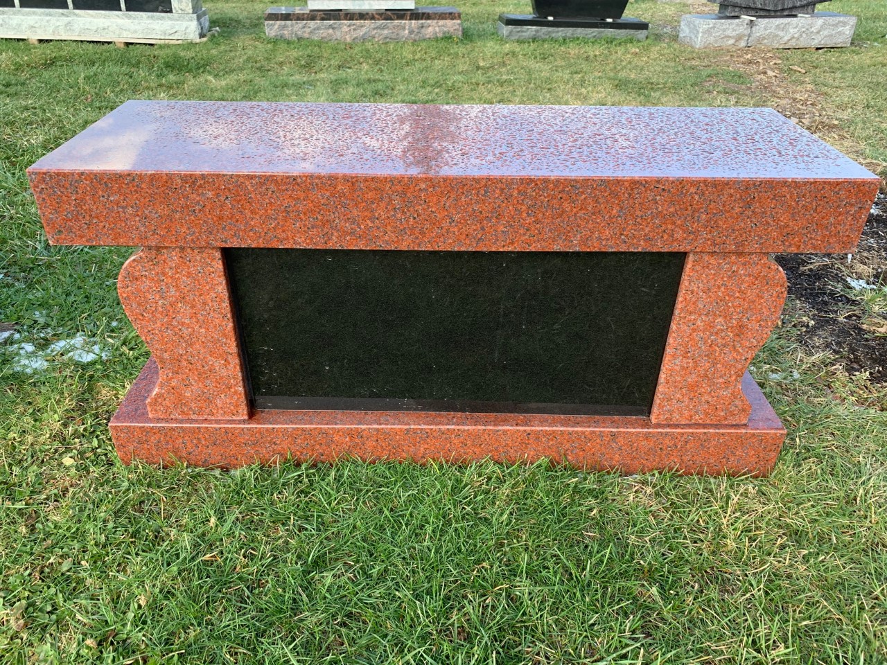 Cremation Memorials/Benches Tunkhannock Monument LLC Back Mountai...