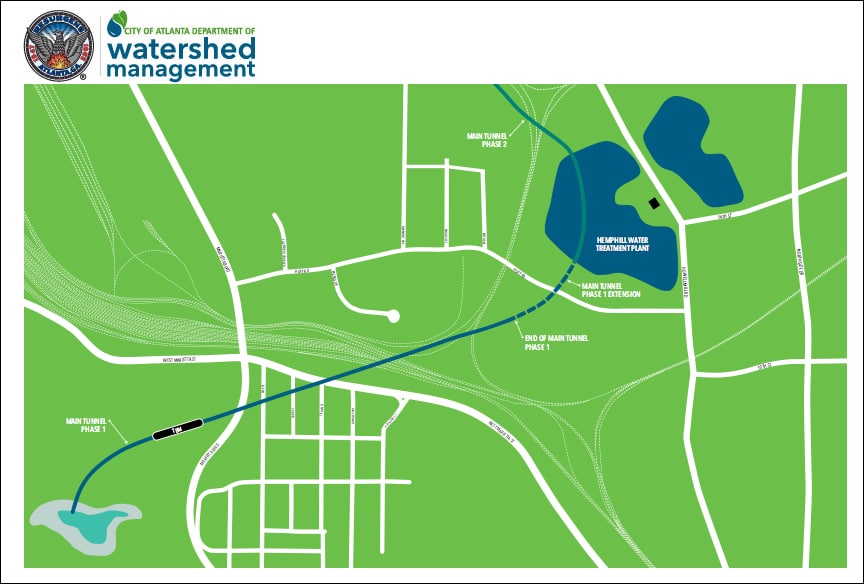 atlanta water supply route map