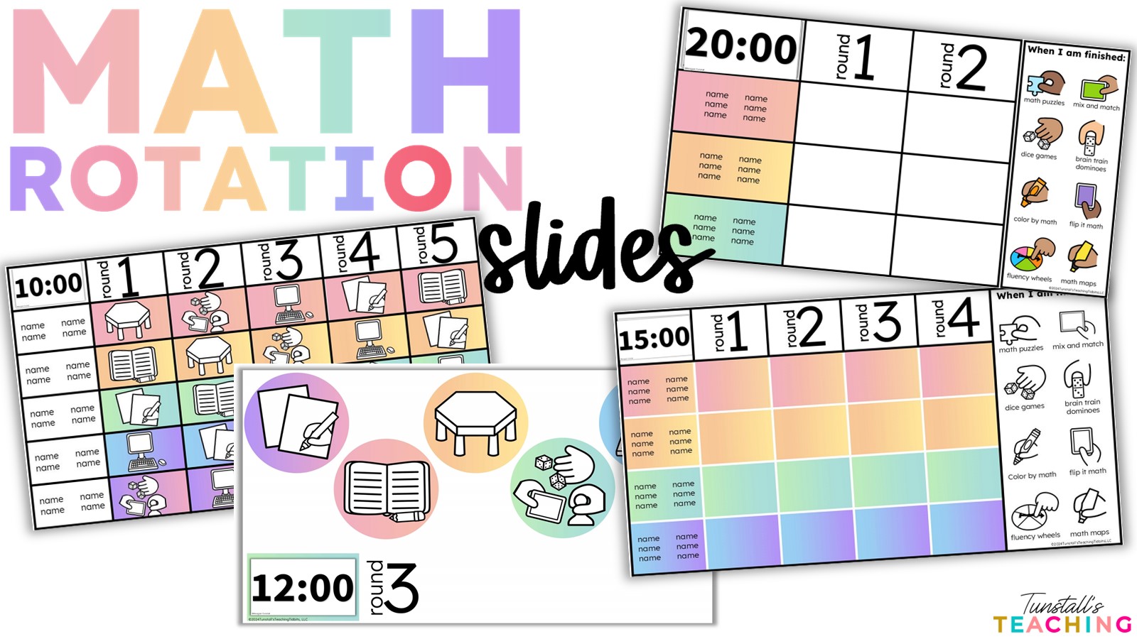 Math Rotation Slides and Schedules for Small Group Instruction Tunstall's Teaching Math Rotation Slides and Schedules for Small Group Instruction Tunstall's Teaching