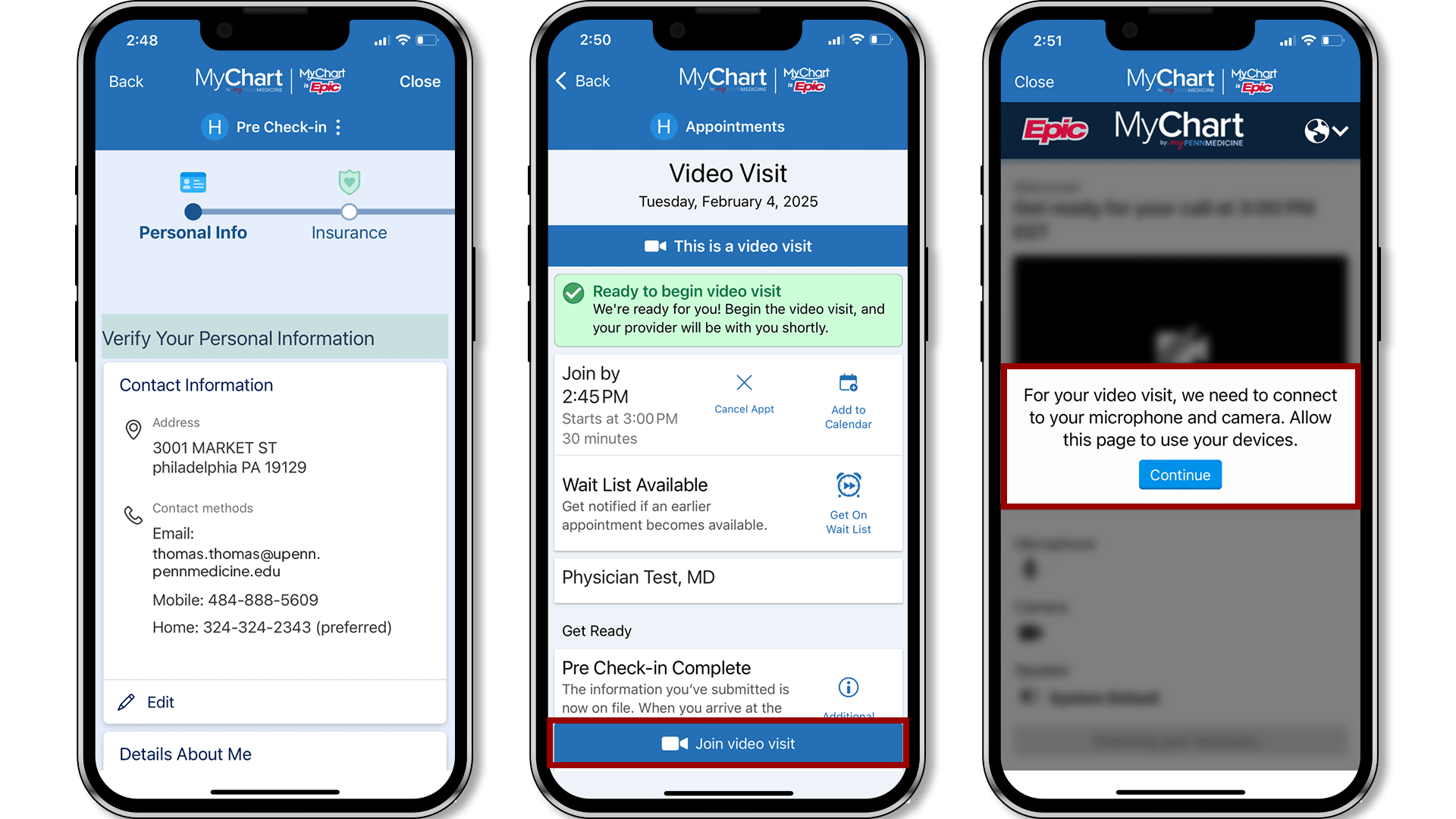 Epic Video Client Telehealth Instructions Penn Medicine
