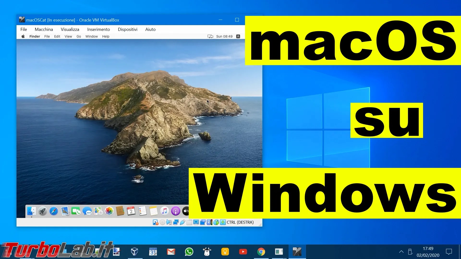 Come installare macOS Catalina in VirtualBox su Windows 10 la Guida