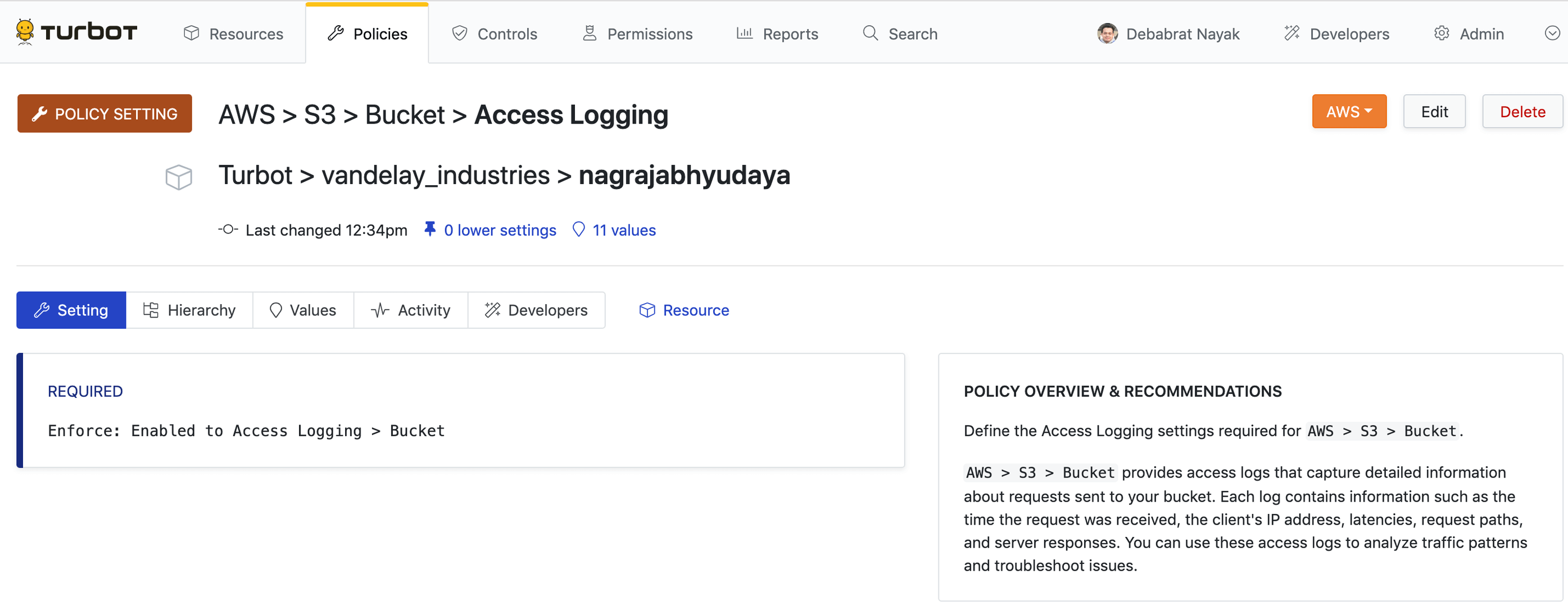AWS S3 Access Logs Documentation Turbot Guardrails