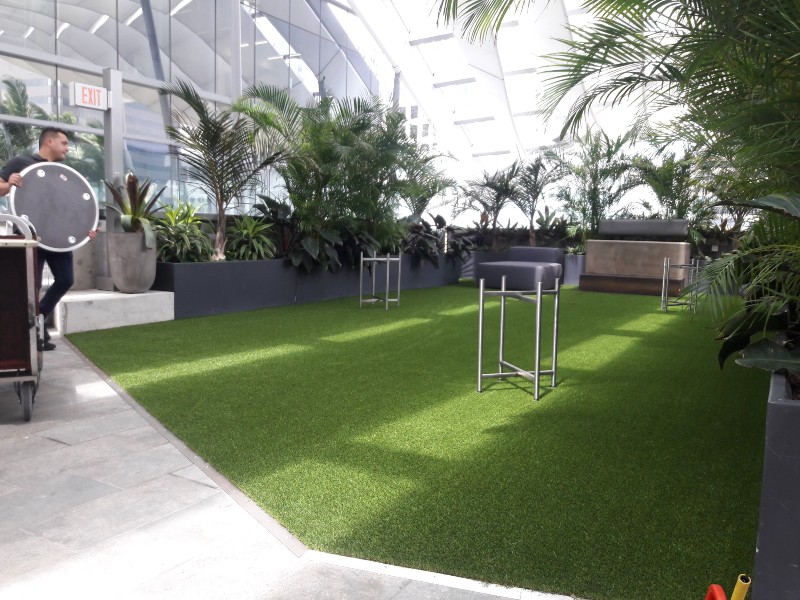 Astro Turf Installation Rooftop (1) Artificial Grass and Turf