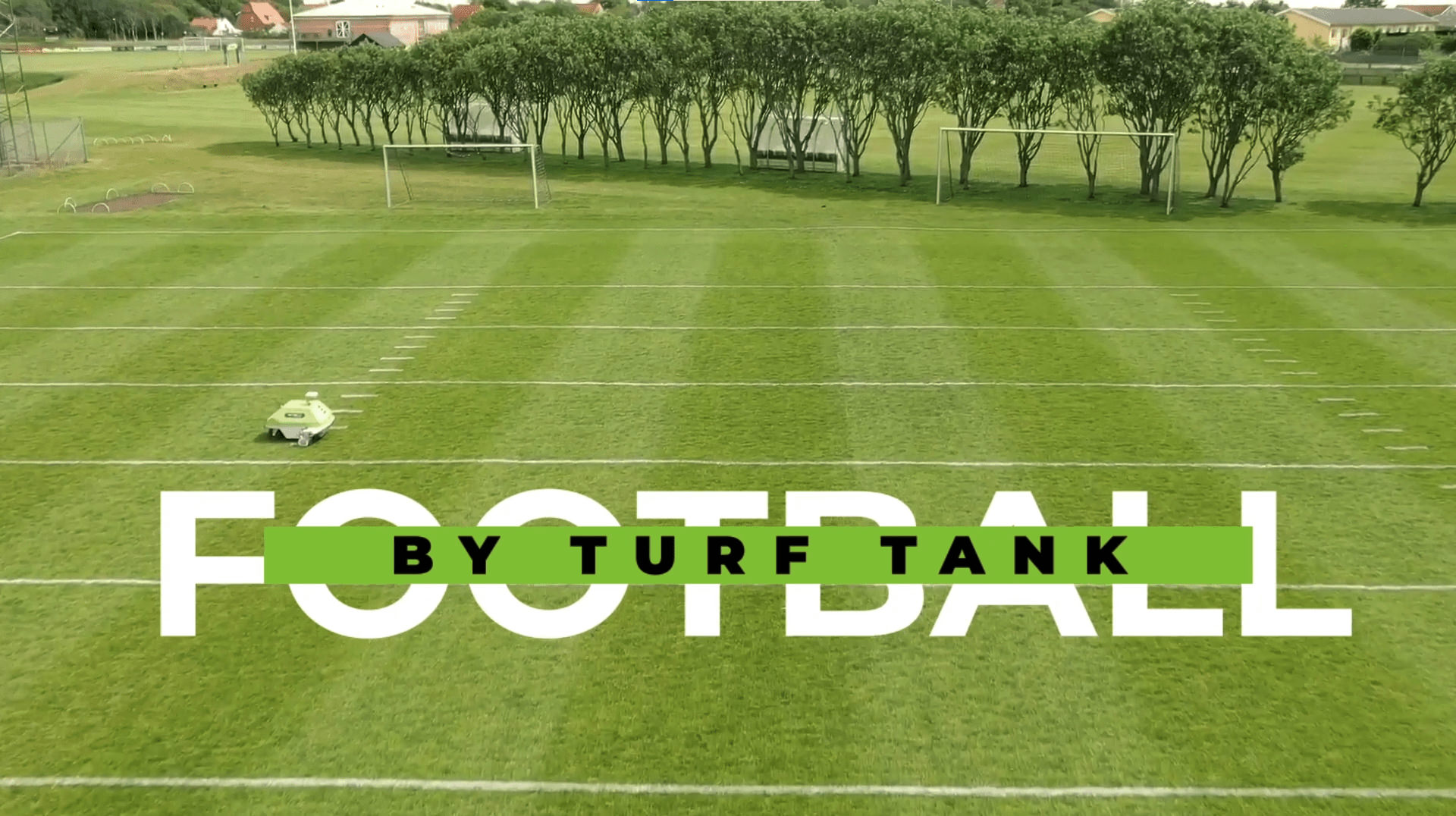 Robot for American football pitch marking GPS Paint robot