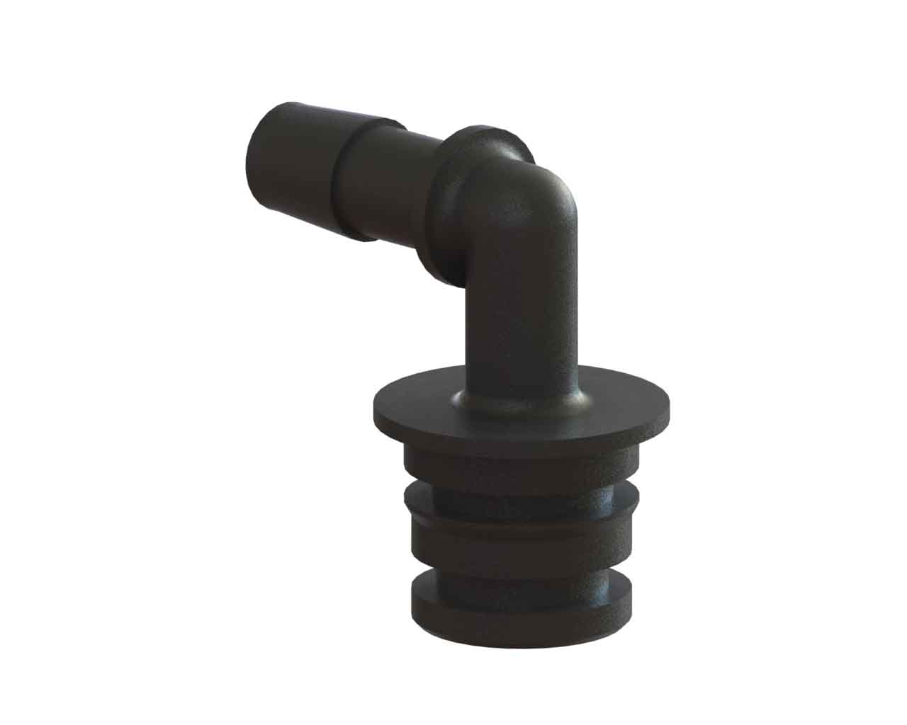 PUMP FITTING, 90 DEG ELBOW, 3/4" QA x 3/8" BARBED TurfWare 460 Ride