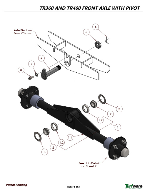 TR460 Parts List - TurfWare 460 Ride-On Spreader