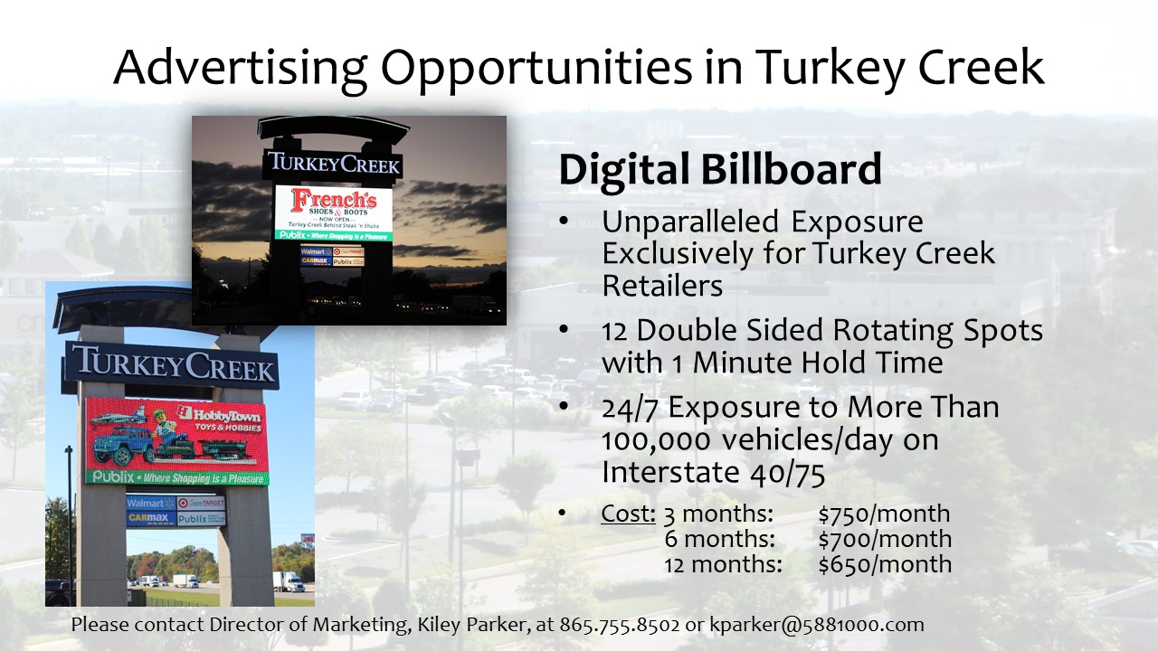 Advertising Turkey Creek