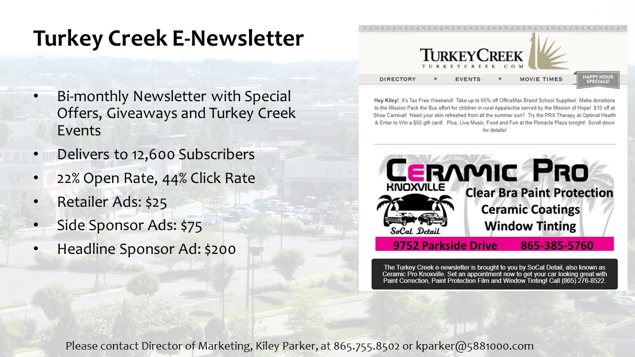 Advertising Turkey Creek