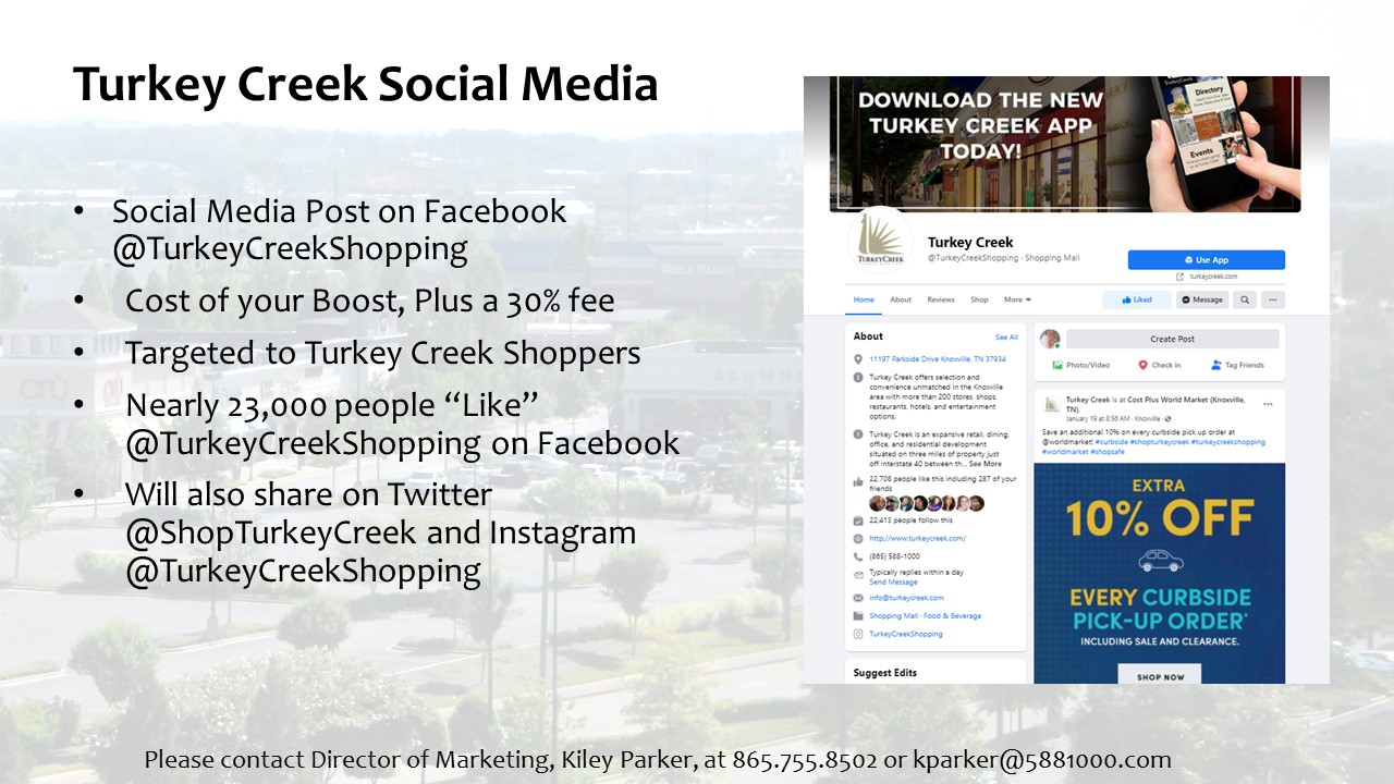 Advertising Turkey Creek