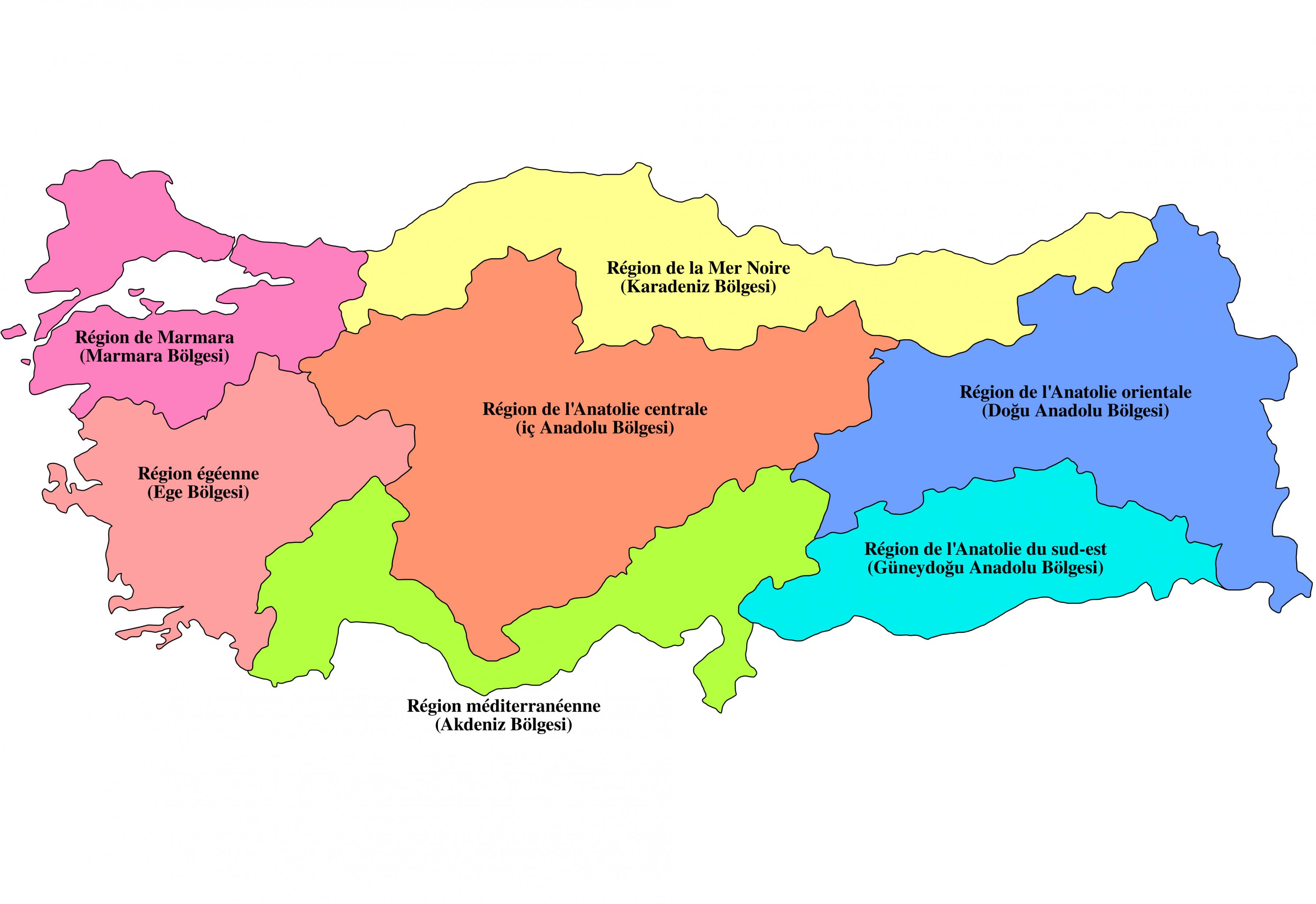 Turkey Map Regions