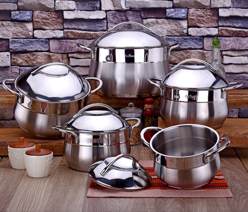 Turkish Kitchenware 365 Cookware Stainless Steel VIVALDI,ECOTEN