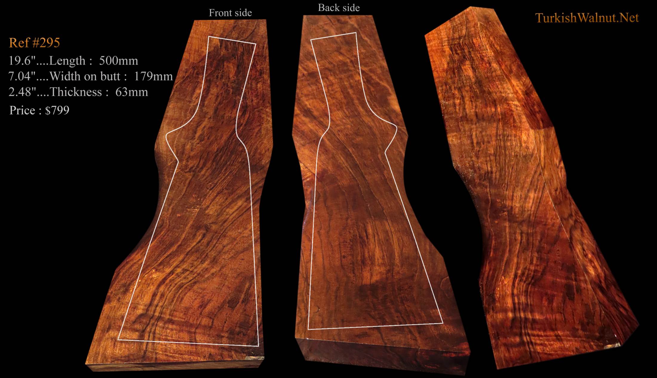 Gun stock blanks Shotgun Blanks Exhibition Grade