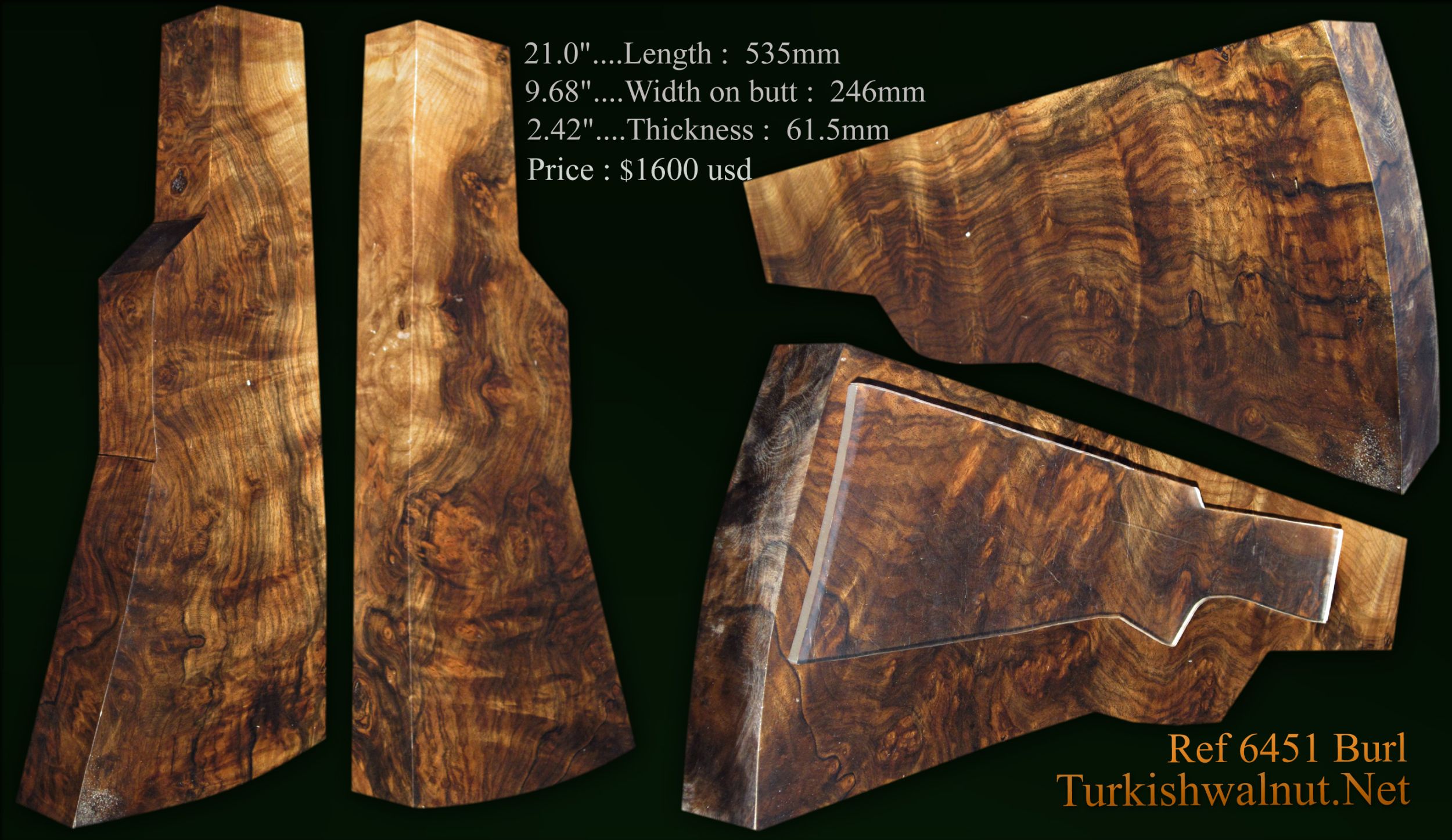 Gun stock blanks Shotgun Blanks Exhibition Grade