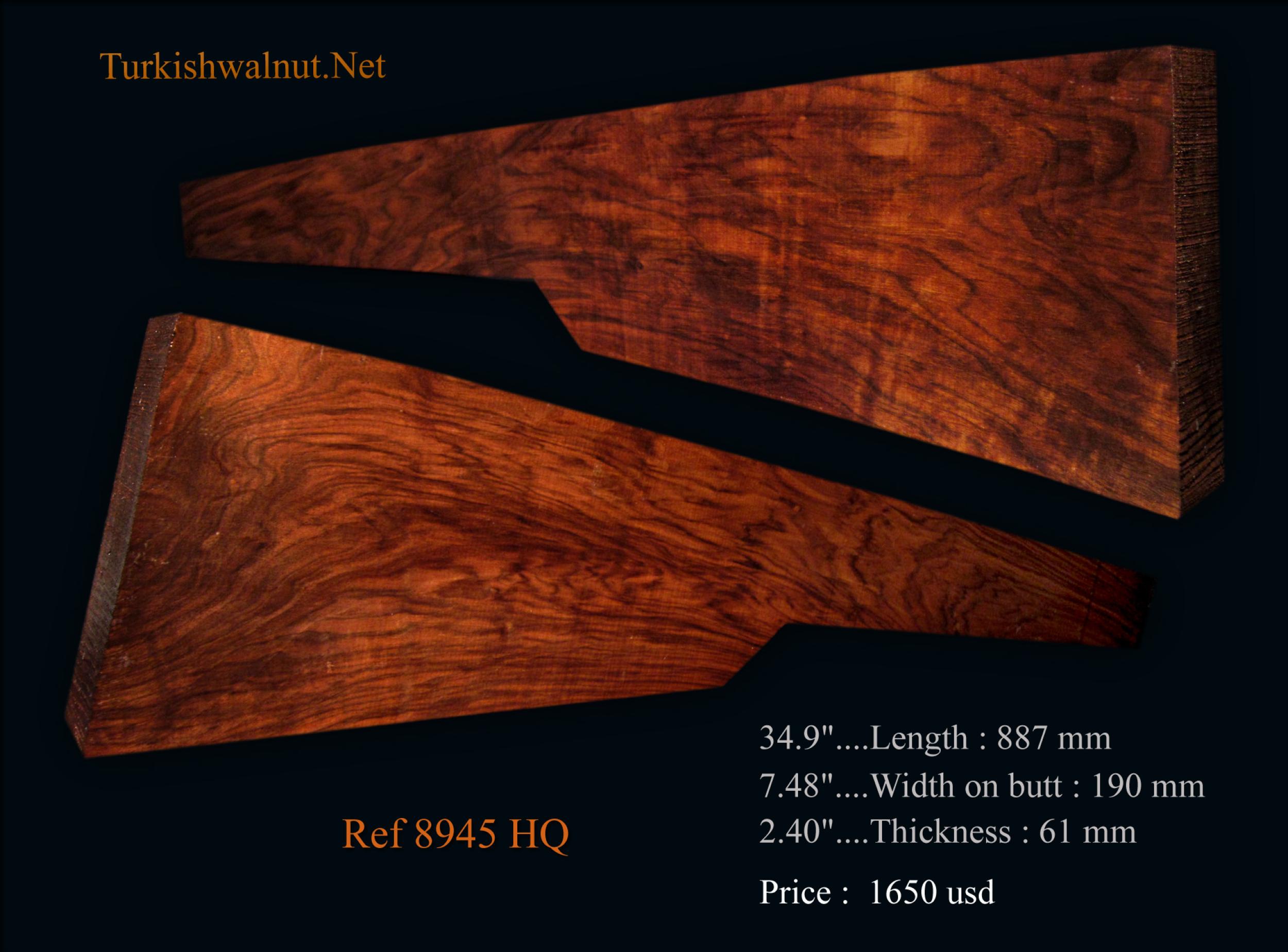 Rifle Blanks & Mannlicher stock blanks Turkish Walnut High Grade
